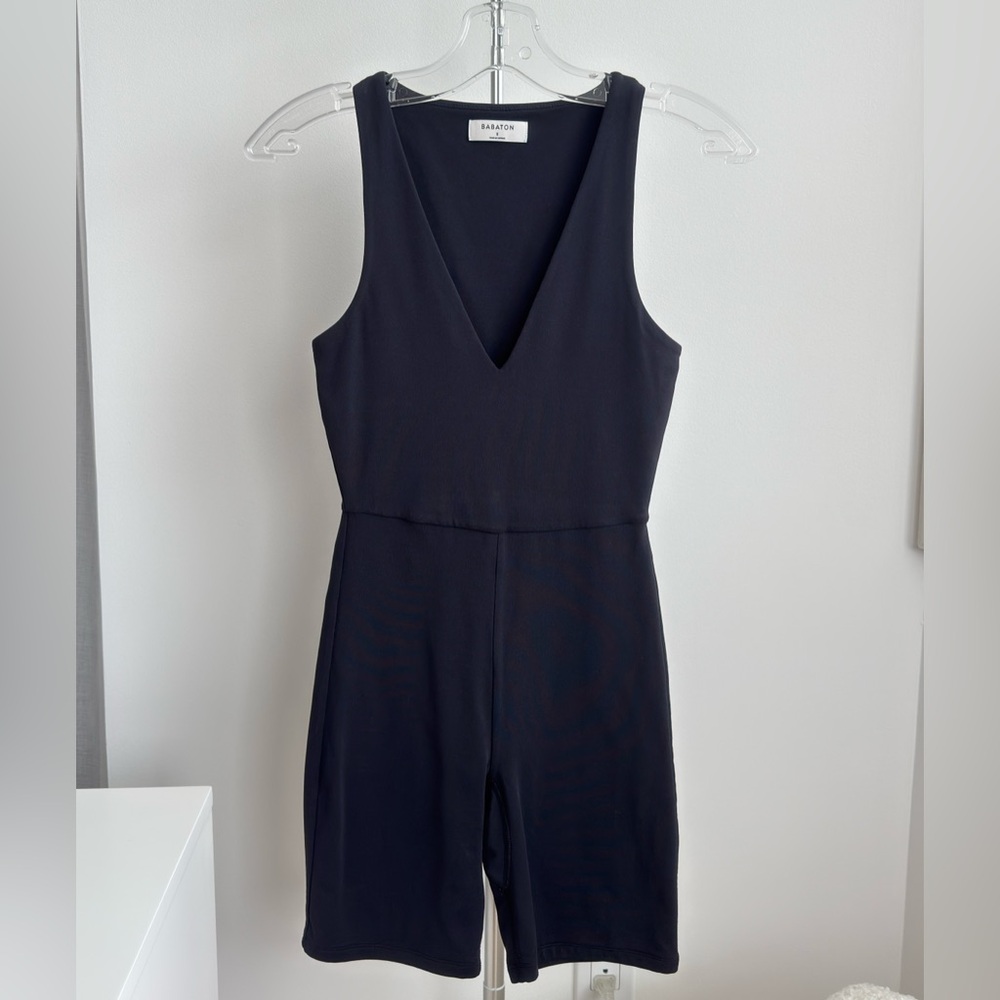 Babaton Midnight Black V-Neck Jumpsuit